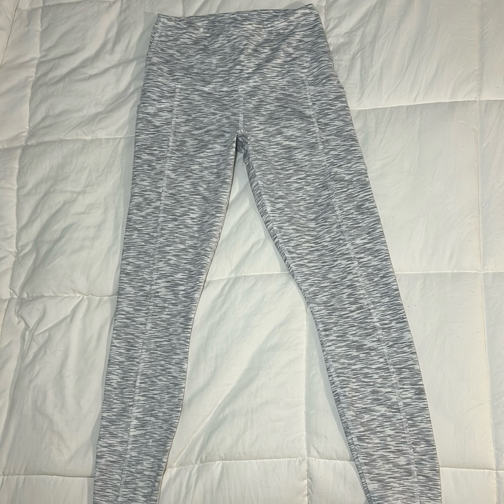 Grey and White Leggings, Size XS